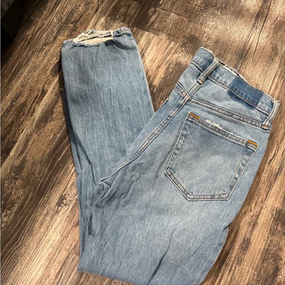 Abercrombie & Fitch Medium Blue Straight Leg Jeans